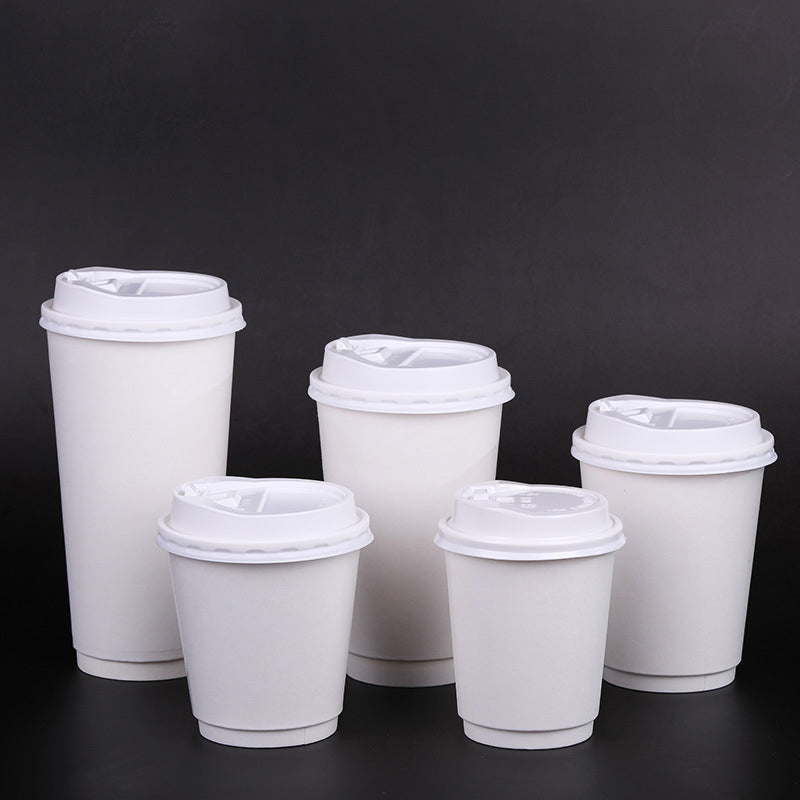 Disposable Coffee Cups Bulk – Custom Double Wall Insulated Paper Cups for Hot Drinks, Tea, Milk Tea & To Go HL07CP304
